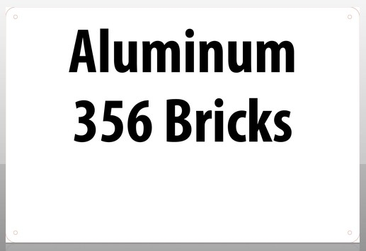 Accuform&reg; CUSTOM SIGN IDE SB2436-ALUMIN-356-BRICKS