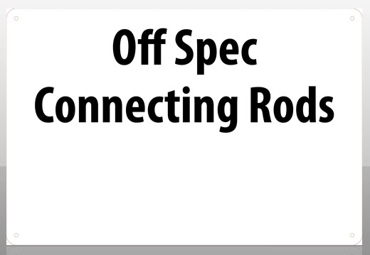 Custom Sign: Aluminum Rectangle 24x36 Black on White 