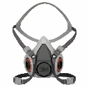 North&reg; 550030L Half Mask Respirator, L, Yolk/Cradle Suspension, Threaded Connection, Resists: Airborne Particulates, Biohazard, Chemical, Gas, Vapors and Smoke