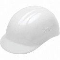 #67 19111 4-Point Bump Cap, White, Polyethylene, Pinlock Suspension