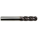 TTC 08-016-060 D6 Center Cutting Long Length Single End Mill, 3/8 in Dia Cutter, 1-1/2 in Length of Cut, 4 Flutes, 3/8 in Dia Shank, 3-1/4 in OAL, Uncoated