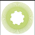 Scotch-Brite&trade; 7100138335 BB-ZB Bristle Brush, 7-5/8 in Dia Brush, 1 in W Face, 1-1/4 in Arbor Hole, 220 Grit