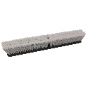 Vortec Pro&reg; 25235 Push Broom, 24 in OAL, 3 in L Trim, Medium Sweep Face, Black Polystyrene Border/Stiff Polypropylene Bristle
